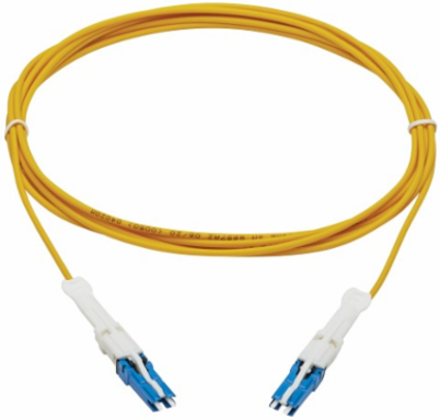 400G Duplex Singlemode 9/125 OS2 Fiber Optic Cable, CS-UPC/CS-UPC, LSZH, Yellow, 3 m