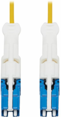 400G Duplex Singlemode 9/125 OS2 Fiber Optic Cable, CS-UPC/CS-UPC, LSZH, Yellow, 3 m