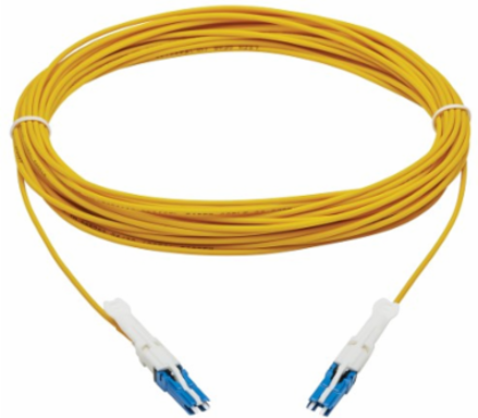 400G Duplex Singlemode 9/125 OS2 Fiber Optic Cable, CS-UPC/CS-UPC, LSZH, Yellow, 10 m