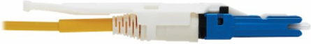 400G Duplex Singlemode 9/125 OS2 Fiber Optic Cable Adapter, CS-UPC/LC-UPC, M/F, LSZH, Yellow, 1 ft