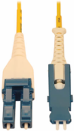 40/100/400G Singlemode 9/125 OS2 Fiber Optic Cable (Duplex SN-UPC to Duplex LC-UPC M/M), LSZH, Yellow, 2 m (6.6 ft.)