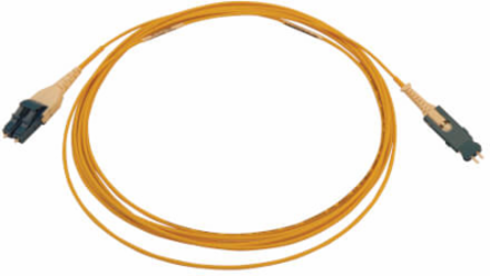 40/100/400G Singlemode 9/125 OS2 Fiber Optic Cable (Duplex SN-UPC to Duplex LC-UPC M/M), LSZH, Yellow, 5 m (16.4 ft.)