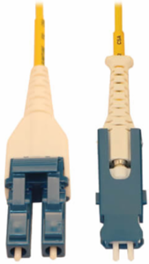 40/100/400G Singlemode 9/125 OS2 Fiber Optic Cable (Duplex SN-UPC to Duplex LC-UPC M/M), LSZH, Yellow, 5 m (16.4 ft.)