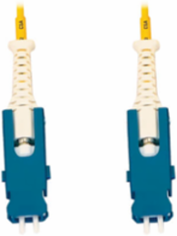 400G Singlemode 9/125 OS2 Fiber Optic Cable, Duplex SN-UPC M/M, LSZH, Yellow, 2 m