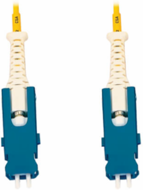 400G Singlemode 9/125 OS2 Fiber Optic Cable, Duplex SN-UPC M/M, LSZH, Yellow, 3 m