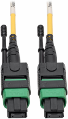 MTP/MPO Singlemode Patch Cable, 12 Fiber, 3 Meter, Yellow, 40/100 GbE