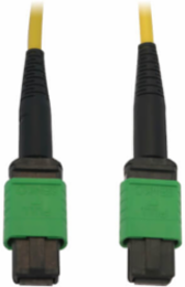 Fiber Optic Cable, MTP/MPO APC F/F, Singlemode 9/125 OS2, 40/100G, LSZH, Yellow, 3 m
