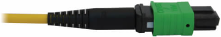Fiber Optic Cable, MTP/MPO APC F/F, Singlemode 9/125 OS2, 40/100G, LSZH, Yellow, 5 m