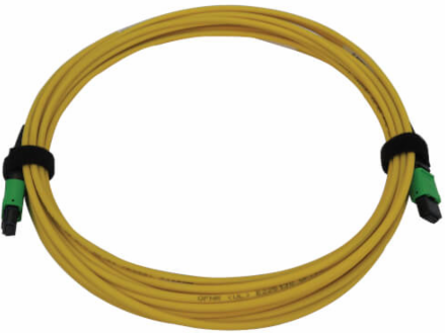 Fiber Optic Cable, MTP/MPO APC F/F, Singlemode 9/125 OS2, 40/100G, LSZH, Yellow, 5 m
