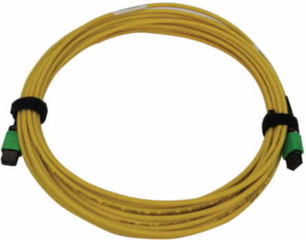Fiber Optic Cable, MTP/MPO APC F/F, Singlemode 9/125 OS2, 40/100G, LSZH, Yellow, 7 m