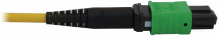 Fiber Optic Cable, 3x8F MTP/MPO APC F/F, Singlemode 9/125 OS2, 40/100G, LSZH, Yellow, 45 m