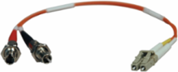 Duplex Multimode Fiber Adapter Cable 62.5/125 1 ft. LC-ST M/F