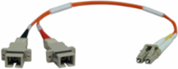 Duplex Multimode Fiber Adapter 50/125 LC-SC M/F 1 ft.
