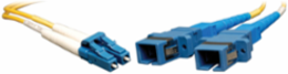 Duplex Singlemode Fiber Adapter LC-SC M/F, 1 ft, 8.3 Micron, Yellow