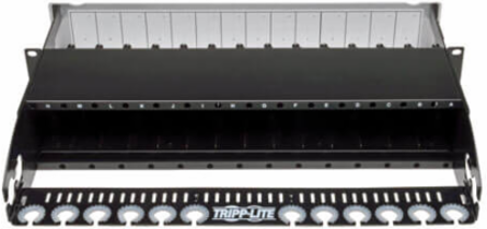 High Density Fiber Enclosure Panel, 2U, 14-Cassette Capacity, 19 Inch Rackmountable