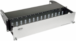 High Density Fiber Enclosure Panel, 2U, 14-Cassette Capacity, 19 Inch Rackmountable