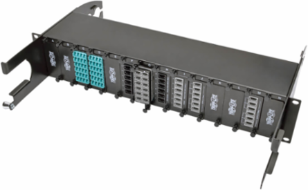 40 GB Pass-Through Fiber Cassette, 12-Fiber MTP/MPO Connections