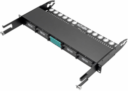 40Gb to 10Gb Breakout Cassette, 12-Fiber OM4 MTP/MPO to (x12) LC, 1.2 x 3.5 x 4.7 Inch
