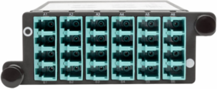 40Gb to 10Gb Breakout Cassette, 12-Fiber OM4 MTP/MPO to (x12) LC, 1.2 x 3.5 x 4.7 Inch