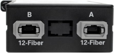 40Gb to 10Gb Breakout Cassette, 12-Fiber OM4 MTP/MPO to (x12) LC, 1.2 x 3.5 x 4.7 Inch