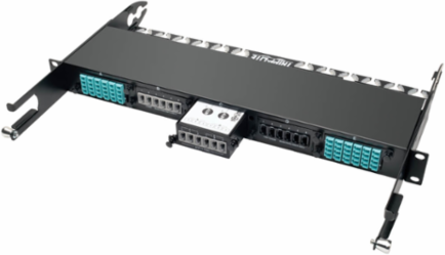 100/120Gb to 40Gb Breakout Cassette, 24-Fiber to 12-Fiber, Polarity B