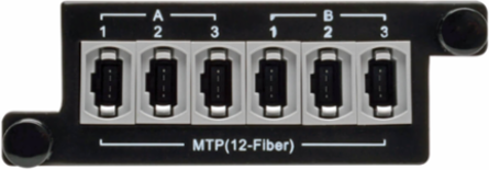 100/120Gb to 40Gb Breakout Cassette, 24-Fiber to 12-Fiber, Polarity B