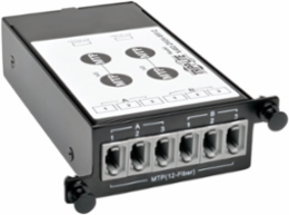 100/120Gb to 40Gb Breakout Cassette, 24-Fiber to 12-Fiber, Polarity B