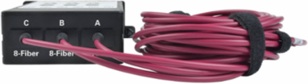 40/100Gb OM4 Fiber Breakout Cassette, 12 LC Ports, 3 x 2M MTP Cables