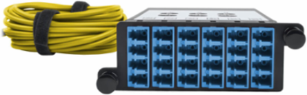 Fiber Breakout Cassette, 40Gb to 4 x 10Gb, 100Gb to 4 x 25Gb, 12 Ports