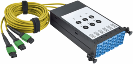 Fiber Breakout Cassette, 40Gb to 4 x 10Gb, 100Gb to 4 x 25Gb, 12 Ports