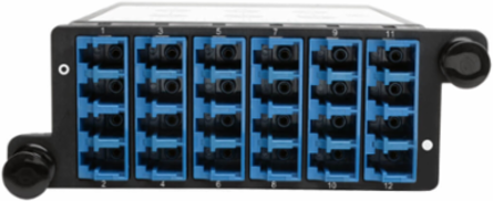 40/100Gb Singlemode Fiber Breakout Cassette, 12 Ports, MTP/MPO to LC Duplex 8.3/125