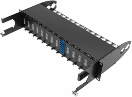 40/100Gb Singlemode Fiber Breakout Cassette, 12 Ports, MTP/MPO to LC Duplex 8.3/125