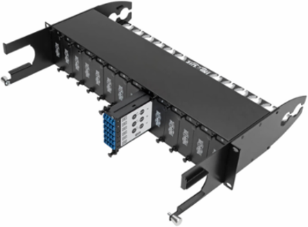 40/100Gb Singlemode Fiber Breakout Cassette, 12 Ports, MTP/MPO to LC Duplex 8.3/125
