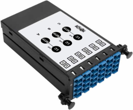 40/100Gb Singlemode Fiber Breakout Cassette, 12 Ports, MTP/MPO to LC Duplex 8.3/125