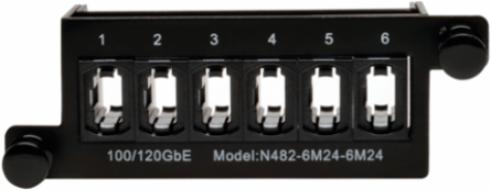 100/120Gb Pass-Through Cassette, 6 Ports, 24-Fiber MTP/MPO (Female)