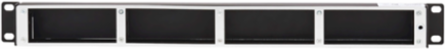 High-Density Mini Enclosure Panel, 1U, 4-Cassette Capacity