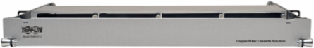 High Density Copper/Fiber Enclosure Panel 1U, 4-Cassette Capacity
