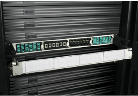 High Density Copper/Fiber Enclosure Panel 1U, 4-Cassette Capacity