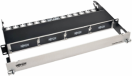 High Density Copper/Fiber Enclosure Panel 1U, 4-Cassette Capacity