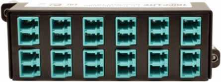 10GbE Pass-Through Cassette with 12 Ports LC Duplex, Compatible with Multimode Fiber