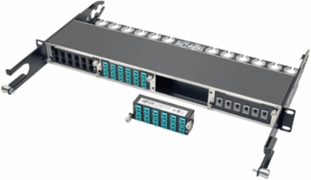 10GbE Pass-Through Cassette with 12 Ports LC Duplex, Compatible with Multimode Fiber
