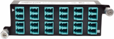 10GbE Pass-Through Cassette with 12 Ports LC Duplex, Compatible with Multimode Fiber