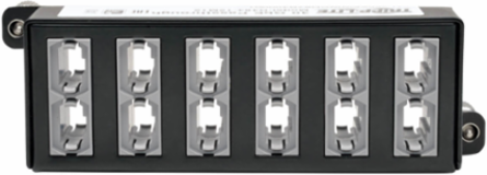 40Gb Pass-Through Cassette - 12-Fiber MTP/MPO (Female), Operating Temp -4 to 122 F