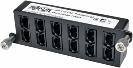 100/120Gb Pass-Through Cassette, 12 Ports, 24-Strand MTP/MPO (Female)