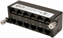 Cat6a Pass-Through Cassette with 12 RJ45 Ports, 10 Gbps Speeds
