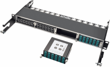 40Gb to 10Gb Breakout Cassette, 12-Fiber OM4 MTP/MPO to 12 LC Duplex