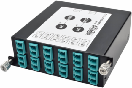 40Gb to 10Gb Breakout Cassette, 12-Fiber OM4 MTP/MPO to 12 LC Duplex
