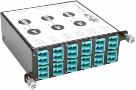 40/100Gb Breakout Cassette, 12 Port, 8-Fiber MTP to LC Duplex