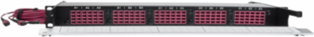 1U Fiber Breakout Patch Panel, 15 MTP to 60 LC Duplex OM4, Multimode