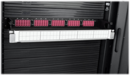 1U Fiber Breakout Patch Panel, 15 MTP to 60 LC Duplex OM4, Multimode